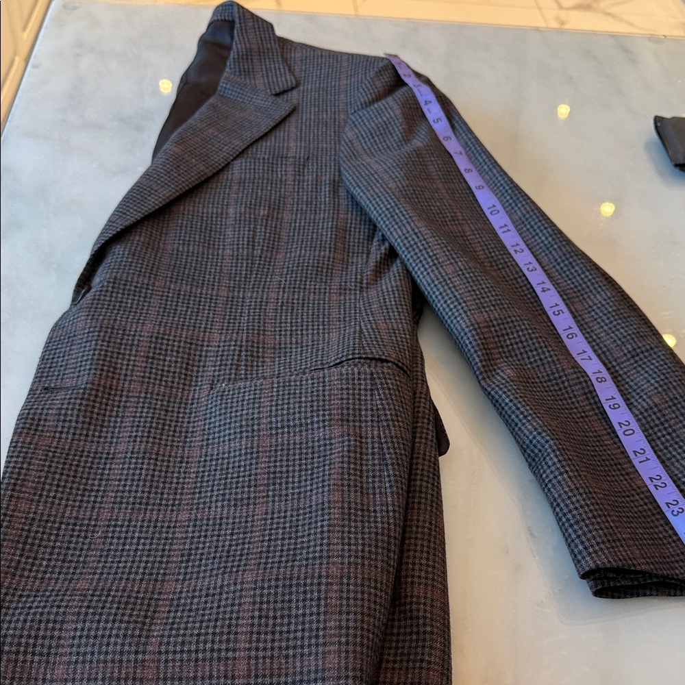 Canali Brown Checkered Jacket